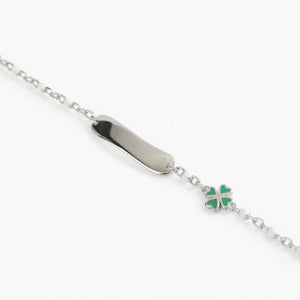 Bracciale bimbo in argento con targhetta incidibile Mabina 533499