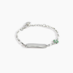 Bracciale bimbo in argento con targhetta incidibile Mabina 533499