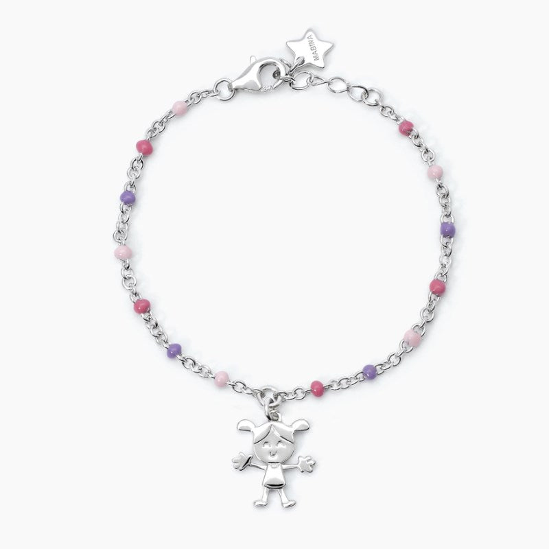 Mabina Pulsera niña divertida plata 533617
