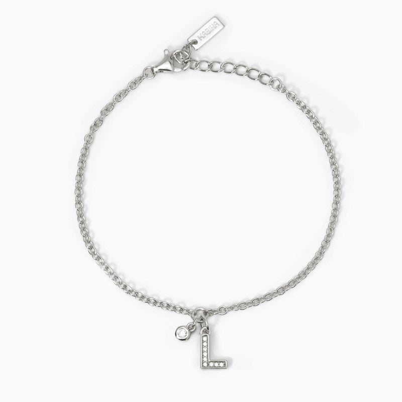 Bracciale da donna in argento lettera Mabina A, B, Cool 533632