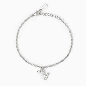 Bracciale da donna in argento lettera Mabina A, B, Cool 533632