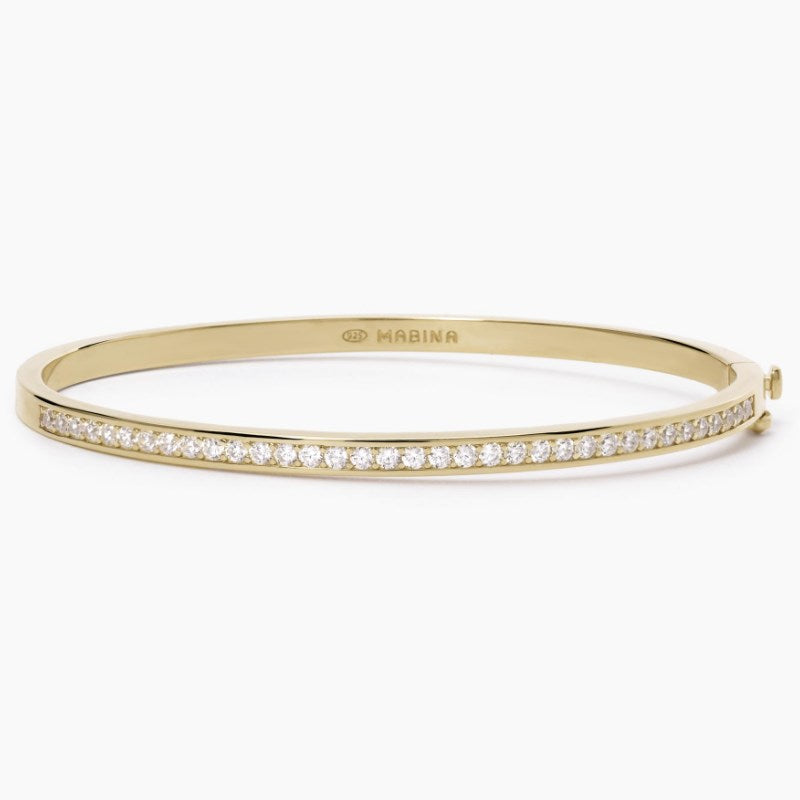Bracciale rigido da donna in argento Mabina Lady B 533643