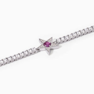 Bracciale da donna tennis in argento Mabina Starlet 533650
