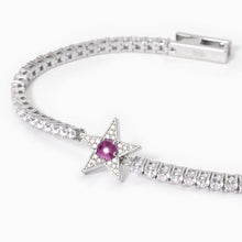 Carica l&#39;immagine nel visualizzatore di Gallery, Bracciale da donna tennis in argento Mabina Starlet 533650
