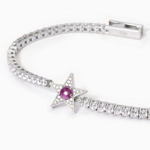 Bracciale da donna tennis in argento Mabina Starlet 533650
