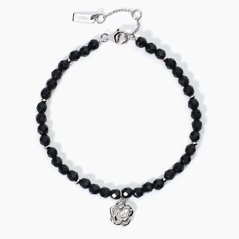 Bracciale da donna con agata nera Mabina La vie en rose 533654