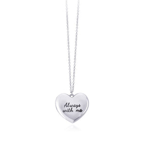 Collana da donna in argento portafoto a cuore 553226