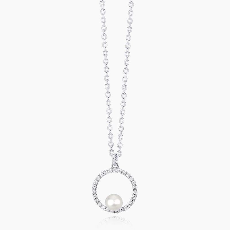 Sunrise women's necklace in silver Mabina 553259