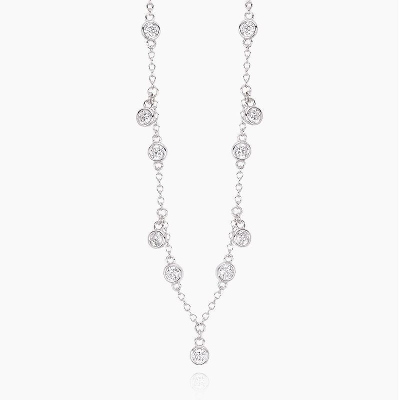 Spotlight women's necklace in silver Mabina 553306