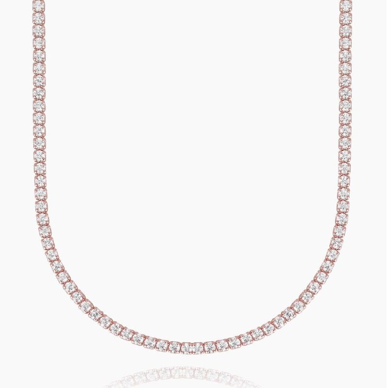 Mabina 553327 silver Mini Tennis women's necklace