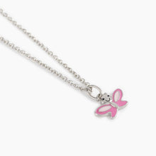 Cargar imagen en el visor de la galería, Collar niña plata con mariposa Mabina 553420
