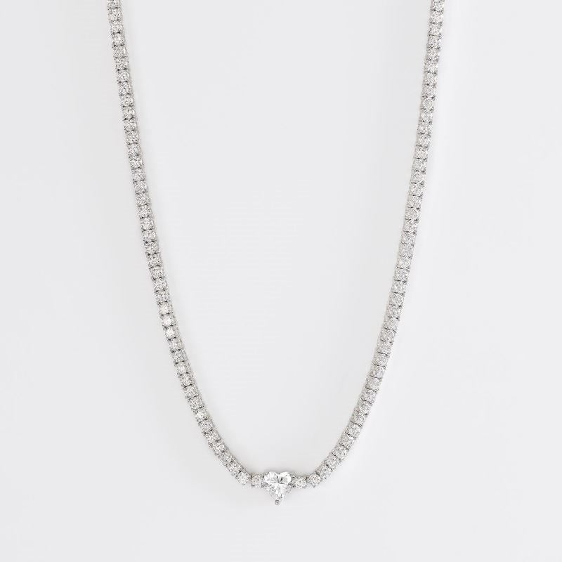 Tennis Club women's necklace in silver Mabina 553429