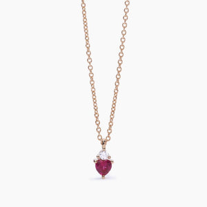 Collana da donna in argento con rubino Mabina Royal 553499