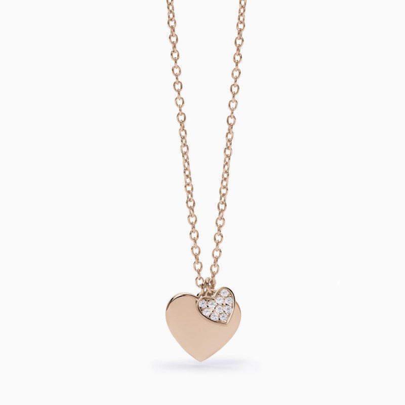 Collana da donna doppio cuore in argento Mabina Solo tuo 553507