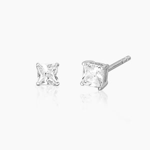 Shiny women's earrings in silver Mabina 563024