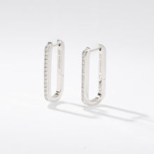Carica l&#39;immagine nel visualizzatore di Gallery, Orecchini da donna Geometric in argento Mabina 563348
