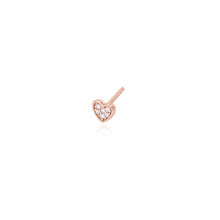 Carica l&#39;immagine nel visualizzatore di Gallery, Monorecchino da donna a cuore in argento con zirconi 563411

