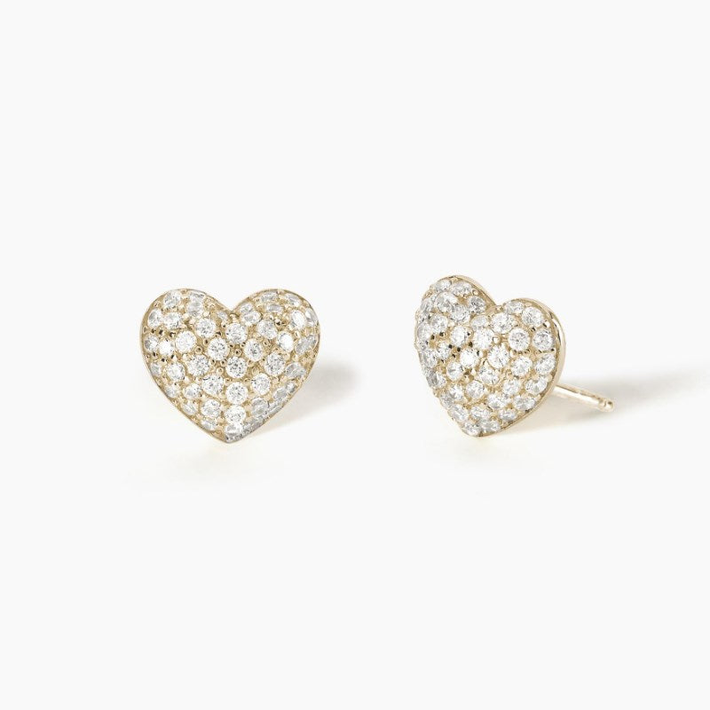 Orecchini da donna in argento dorato Mabina Gesto d'amore 563442