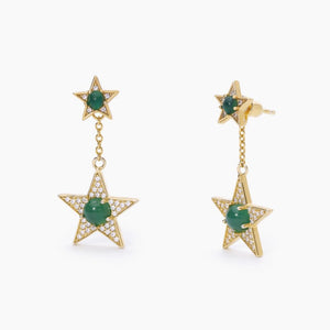 Orecchini da donna in argento dorato Mabina Starlet 563556