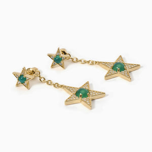 Orecchini da donna in argento dorato Mabina Starlet 563556