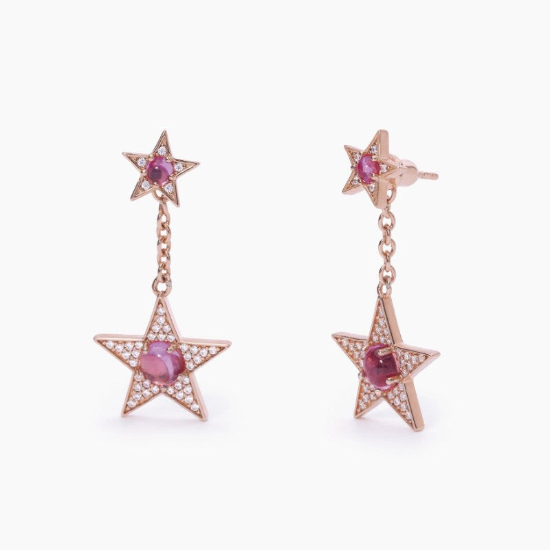 Orecchini da donna in argento rosato Mabina Starlet 563557