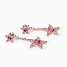Carica l&#39;immagine nel visualizzatore di Gallery, Orecchini da donna in argento rosato Mabina Starlet 563557

