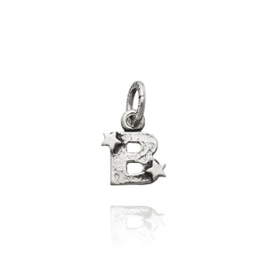 Charm in 925 Silver Letter "B" With Stars Giovanni Raspini 06648 