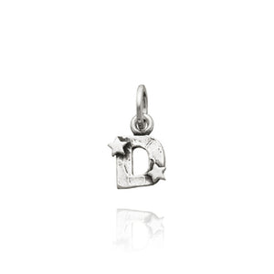 Charm in Argento 925 Lettera "D" Con Stelle Giovanni Raspini 06650