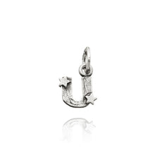 Load image into Gallery viewer, Charm in 925 Silver Letter &quot;U&quot; With Stars Giovanni Raspini 06665 
