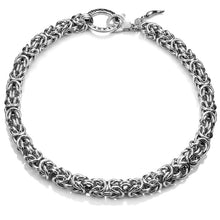 Carica l&#39;immagine nel visualizzatore di Gallery, Collana da donna in Argento 925 Maglia Bizantina Giovanni Raspini 07129
