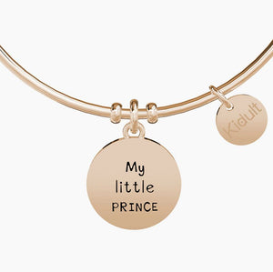 Bracciale da donna in acciaio oro rosa ciondolo Boy Kidult 731018