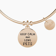 Carica l&#39;immagine nel visualizzatore di Gallery, Bracciale da donna in acciaio oro rosa ciondolo Pet Kidult 731020
