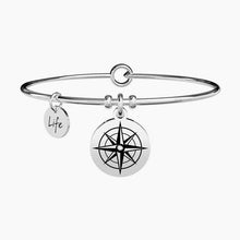 Carica l&#39;immagine nel visualizzatore di Gallery, Bracciale da donna in acciaio ciondolo Rosa Dei Venti Kidult 731063
