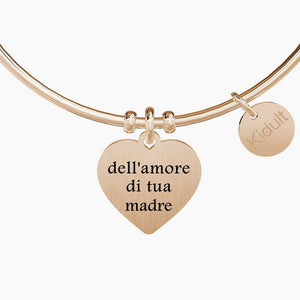 Set di due bracciali da donna in acciaio oro rosa Mama-Figlia Kidult 731099