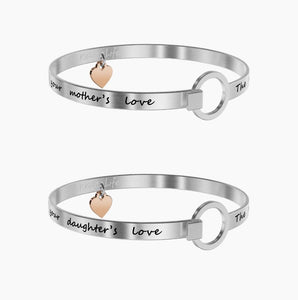 Set Bracciali Da Donna In Acciaio Mamma e Figlia Kidult 731106