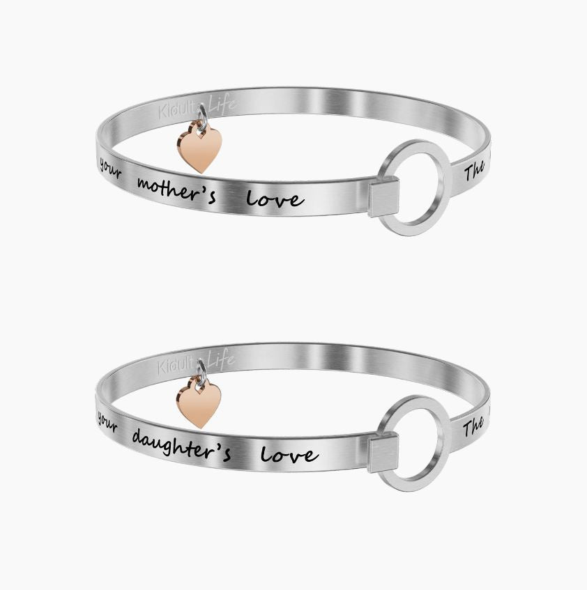 Set Bracciali Da Donna In Acciaio Mamma e Figlia Kidult 731106