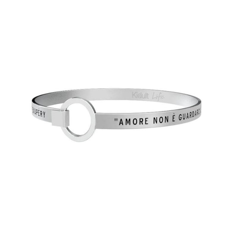 Bracciale da donna in acciaio Amore non e guardarci l'un l'altro... Kidult 731107