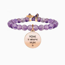 Carica l&#39;immagine nel visualizzatore di Gallery, Bracciale Da Donna in Acciaio Rosè e Ametista Viola Mum Kidult 731130
