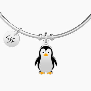 Bracciale da donna in acciaio ciondolo Pinguino Kidult 731242