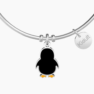 Bracciale da donna in acciaio ciondolo Pinguino Kidult 731242