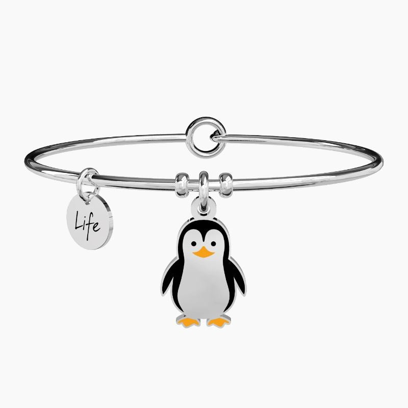 Bracciale da donna in acciaio ciondolo Pinguino Kidult 731242