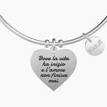 Carica l&#39;immagine nel visualizzatore di Gallery, Bracciale da donna in acciaio ciondolo cuore Kidult 731259
