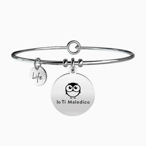 Bracciale da donna in acciaio ciondolo Una Volta Ero Gentile... Kidult 731263