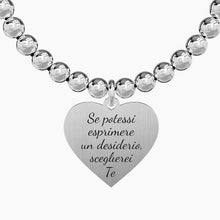 Cargar imagen en el visor de la galería, Pulsera elástica de mujer con esferas y colgante de corazón Kidult 731281
