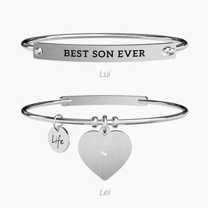 Set Bracciali in acciaio Mamma - Figlio Kidult 731283