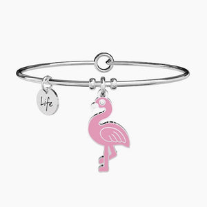 Bracciale da donna in acciaio ciondolo Flamingo Kidult 731285