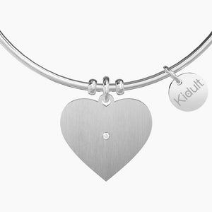 Bracciale da donna in acciaio ciondolo a cuore Kidult 731292