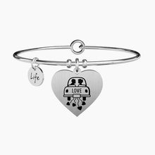Carica l&#39;immagine nel visualizzatore di Gallery, Bracciale da donna in acciaio ciondolo Cuore Kidult 731297
