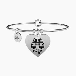 Bracciale da donna in acciaio ciondolo Cuore Kidult 731297