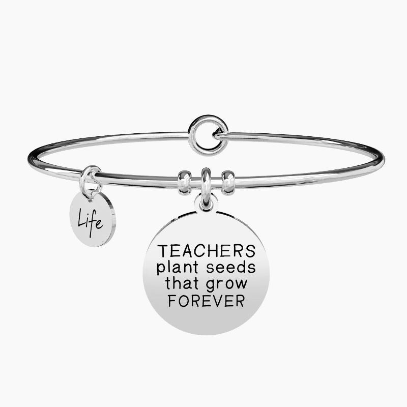Bracciale da donna in acciaio ciondolo tondo Kidult 731299